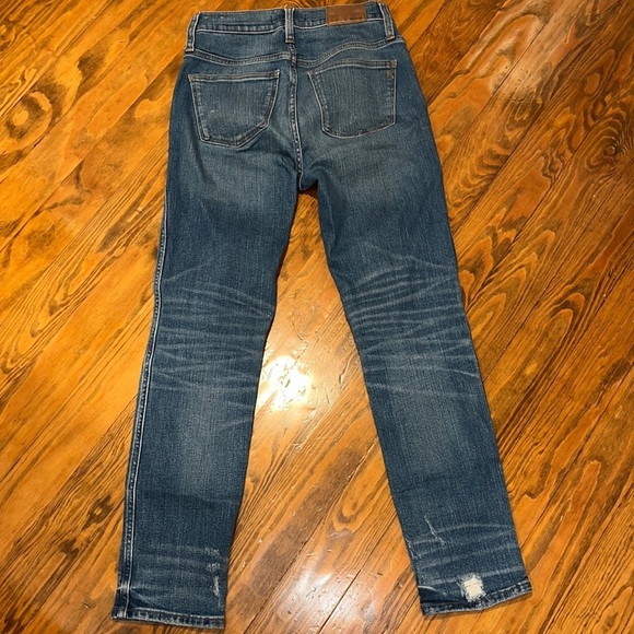 Madewell Slim Straight Jeans Blue Distressed Button-Front Edition size 25 - Picture 16 of 16